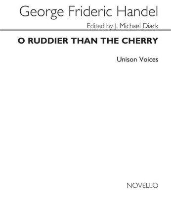 O Ruddier Than The Cherry Unison Choir Klavierauszug