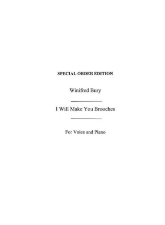 I Will Make You Brooches Vocal and Piano Buch