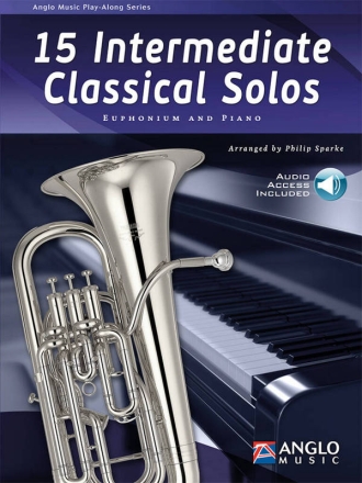 15 Intermediate Classical Solos (+Online-Audio) for euphonium and piano