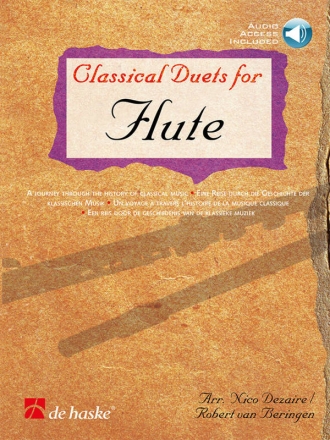 Classical Duets for Flute (Online-Audio) for 2 flutes score