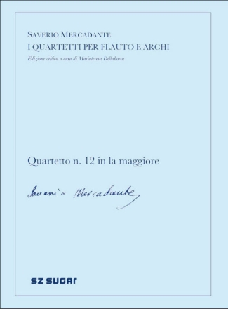 Quartetto n. 12 in la maggiore Violin, Viola, Cello and Flute Set