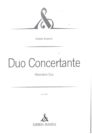 Duo Concertante fr Akkordeon Duo 2 Spielpartituren