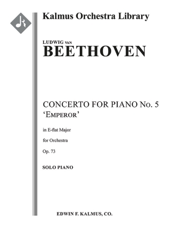 Piano Concerto No 5 in Eb Op 73 (Solo K) Full Orchestra