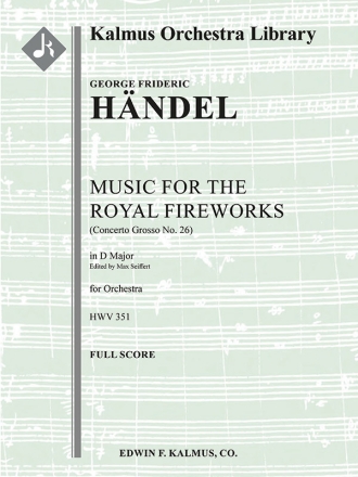 Music for the Royal Fireworks (f/o sc) Scores