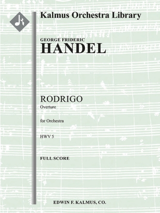 Rodrigo, HWV 5: Overture (f/o score) Scores