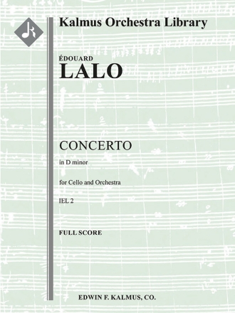 Concerto for Cello in D minor (f/o sc) Scores