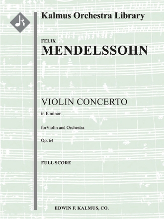 Violin Concerto in Em, Op. 64 (f/o sc) Scores