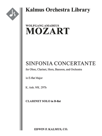 Sinfonia Concertante in Eb (Cl part) Full Orchestra