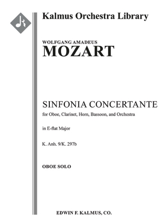 Sinfonia Concertante in Eb (Ob part) Full Orchestra