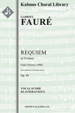 Requiem, Op. 48 (vocal score) Scores