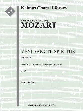 Veni Sancte Spiritus, K. 47 Scores