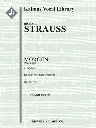 Morgen from Four Songs, Op 27/4 (f/o) Full Orchestra