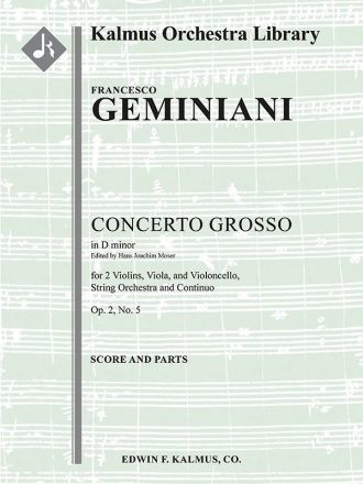 Concerto Grosso in Dm Op 2 No 5 (s/o) String Orchestra