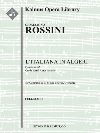 L'Italiana Algeri Coro/Cavatina (f/o sc) Scores