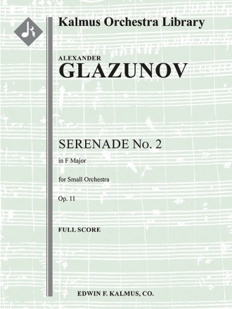 Serenade No 2 in F, Op. 11 (f/o sc) Scores