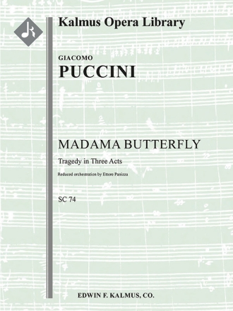 Madama Butterfly (red. orch, f/o sc) Scores