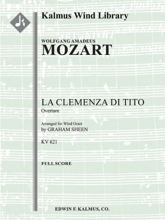 La Clemenza di Tito K 621 Overture (sc) Scores