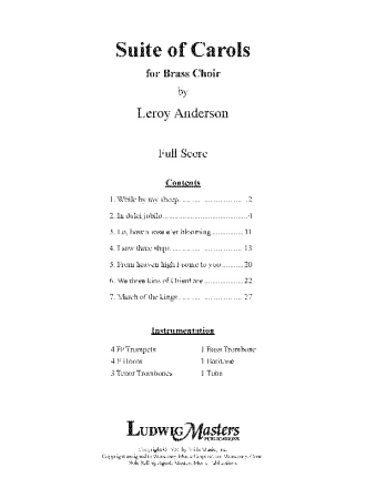 Suite of Carols for Brass Choir Brass ensemble