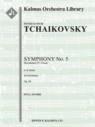 Symphony No 5 in Em Mvt 4 (f/o sc) Scores