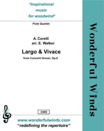 Largo & Vivace for flute quartet