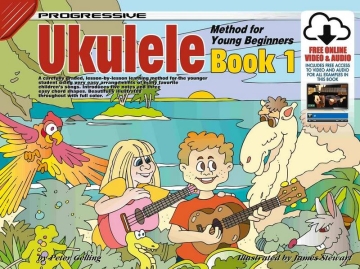 Progressive Ukulele Method for Young Beginners 1 Ukulele Book & Media-Online