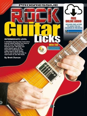 Progressive Rock Guitar Licks (+Online-Audio) for guitar