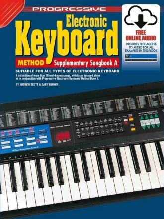 ProgressiveKeyboard Method - Supp. Songbook A Keyboard Book & Audio-Online