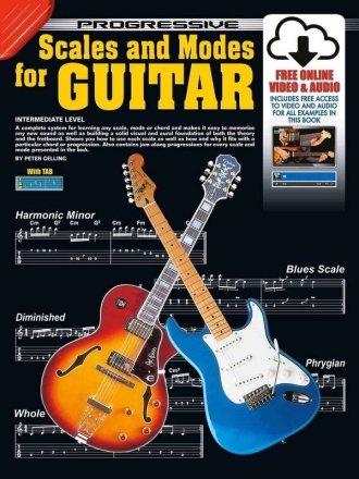 Progressive Scales and Modes for Guitar Guitar Book & Media-Online