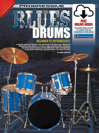 Progressive Blues Drums (+Online-Audio+CD) for drums