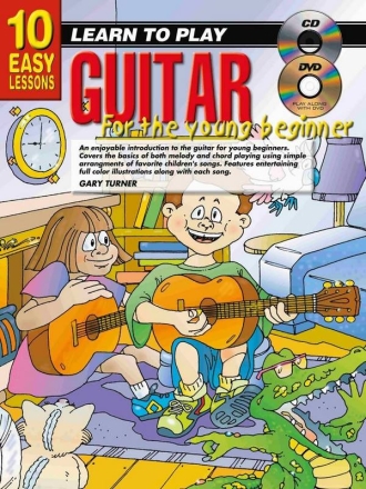 10 Easy Lessons - LTP Guitar for Young Beginners Guitar Book & Media-Online