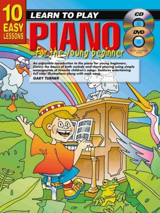 10 Easy Lessons - LTP Piano for Young Beginners Piano Book & Media-Online