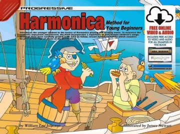 Progressive Harmonica Method for Young Beginners Harmonica Book & Media-Online