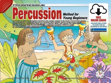 Progressive Percussion Method for Young Beginners Drums Book & Audio-Online