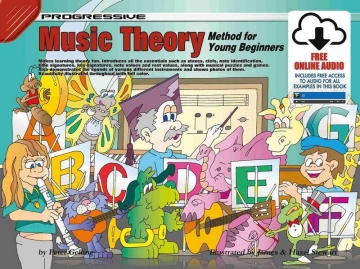 Progressive Theory Method for Young Beginners Theory Book & Audio-Online