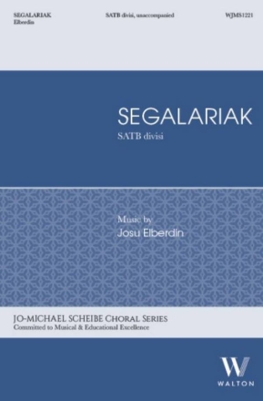 Segalariak SATB divisi, Unaccompanied Choral Score