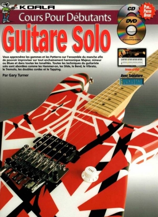 10 Leons Faciles Pour Apprendre La Guitare Solo Guitar Book & Media-Online