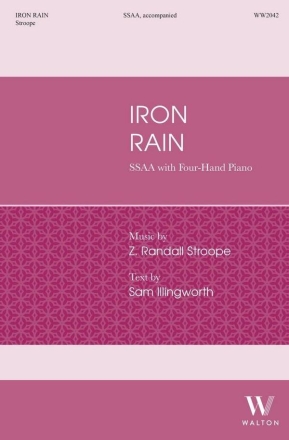 Iron Rain SSAA and Piano, 4- Hands Choral Score