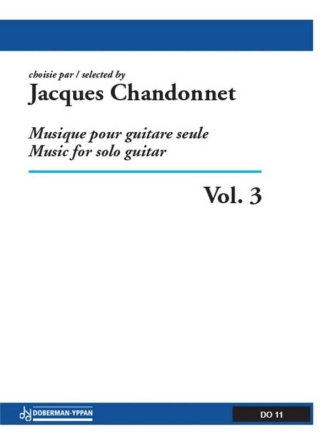 Musique pour guitare seule, Vol. 3 Gitarre Buch