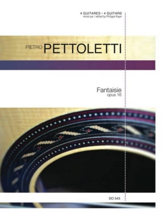 Fantaisie op. 16 4 Guitars Partitur + Stimmen