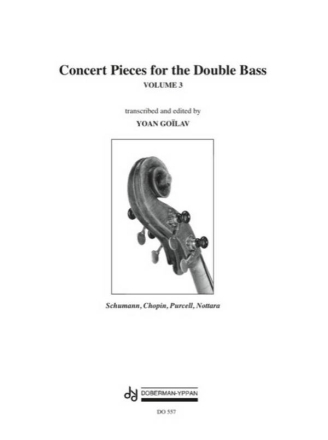 Concert Pieces for the Double Bass, Vol. 3 Double Bass and Piano Buch