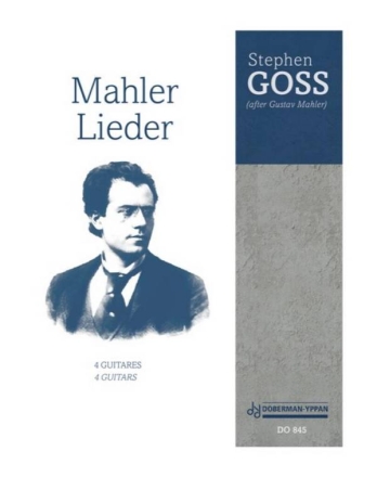 Mahler Lieder 4 Guitars Partitur + Stimmen