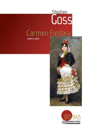 Carmen Fantasy 4 Guitars Partitur + Stimmen