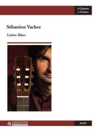 Latino Blues 4 Guitars Partitur + Stimmen