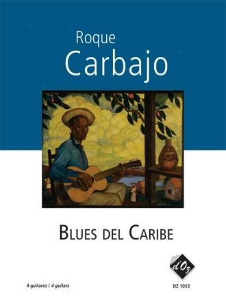 Blues del Caribe 4 Guitars Partitur + Stimmen