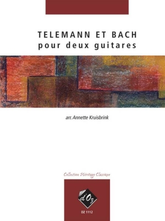 Telemann et Bach pour deux guitares 2 Gitarren Buch