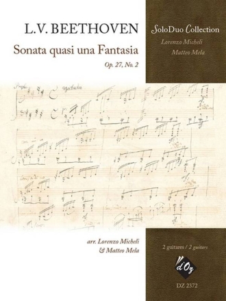 Sonata quasi una fantasia, Op. 27, no. 2 2 Gitarren Buch