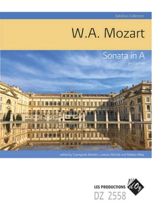 Sonata in A, KV 331 2 Gitarren Buch