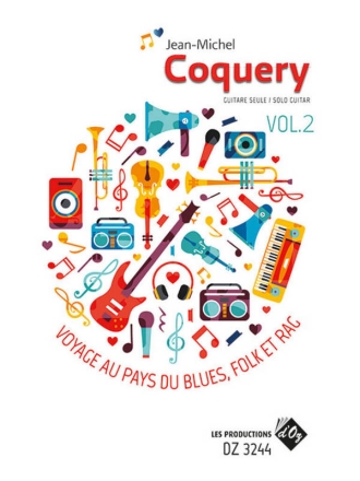 Voyage au Pays du Blues, Folk et Rag Vol. 2 Gitarre Buch