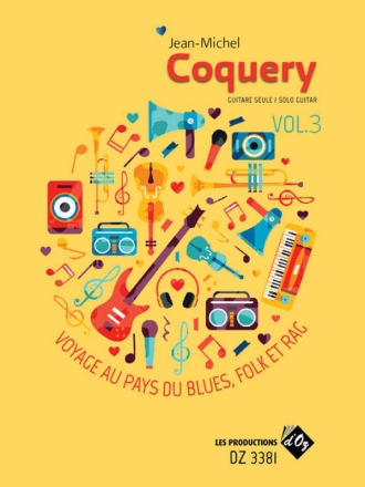 Voyage Au Pays Du Blues, Folk et Rag Vol. 3 Gitarre Buch