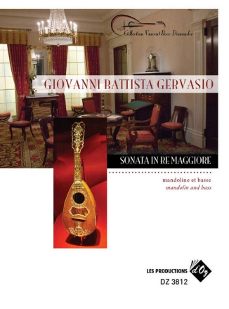 Sonata In Re Maggiore Mandolin and Basso Continuo Buch